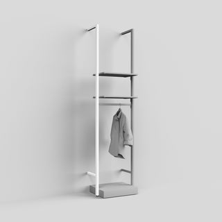 wall upright ceres shelving system white