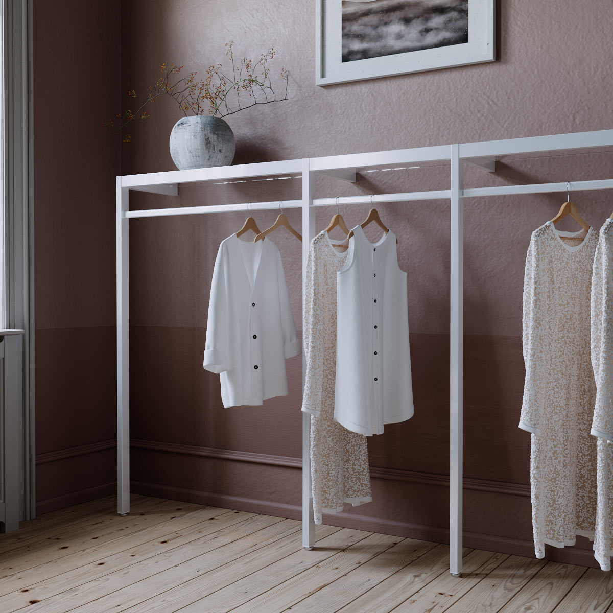 Shopfitting Rails Clothing Rail System Glasgow | W265 | Mandai Design