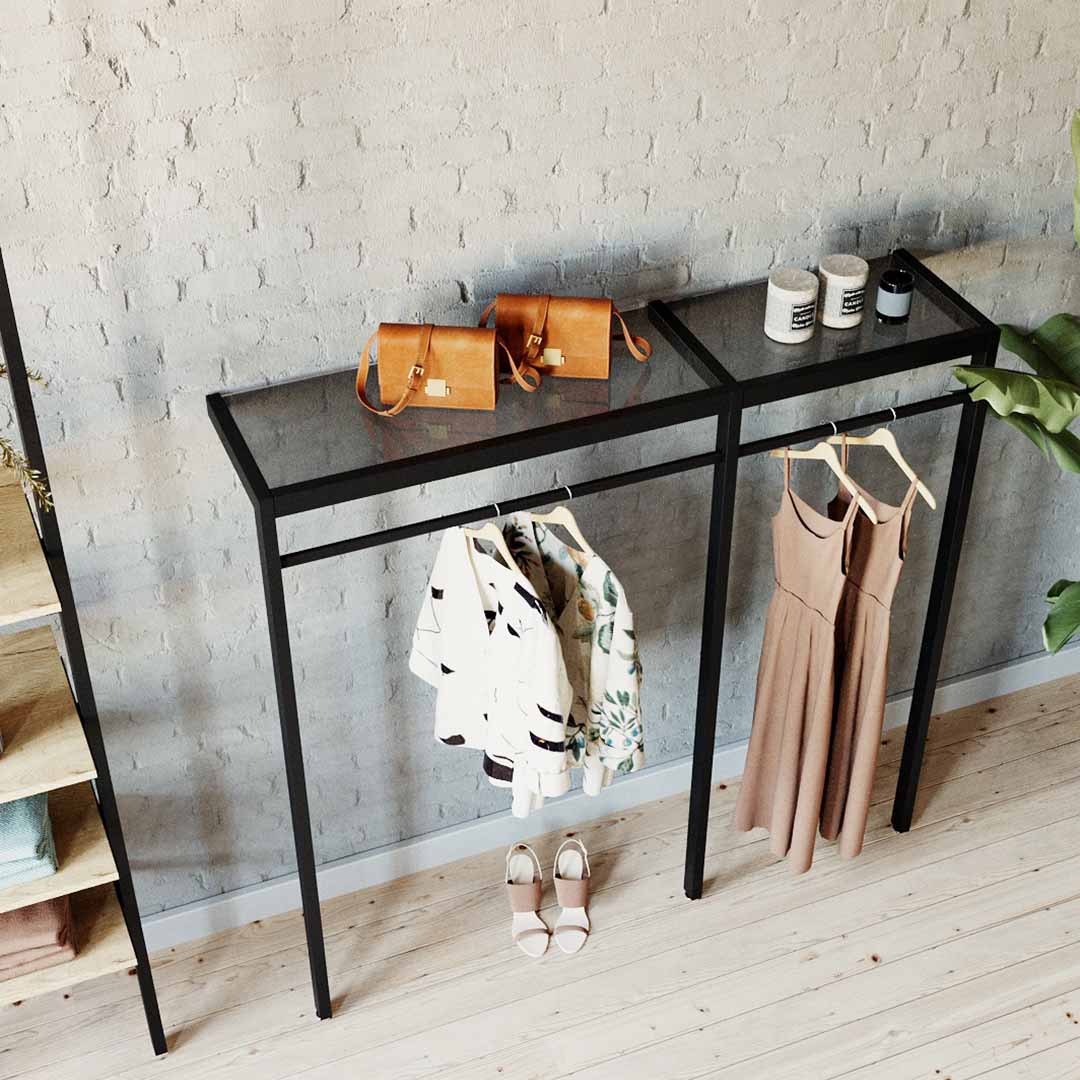 Shopfitting Rails Clothing Rail System Glasgow | W103 | Mandai Design