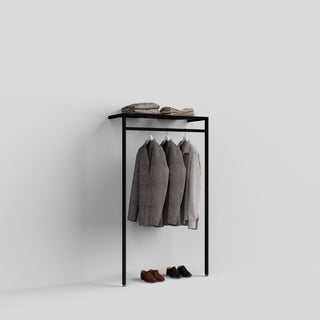 Wall-mounted Clothing Rail Ontario 103 cm width Black