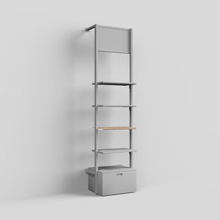 Shelf Board Ceres 19 mm, incl. white brackets