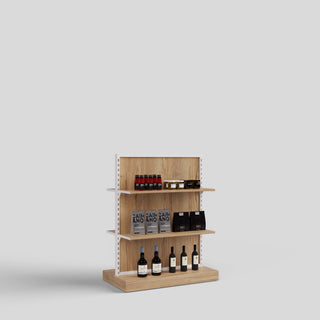 Capri_gondola_shelving_FineFoods_Style01_white_Mandai_Design