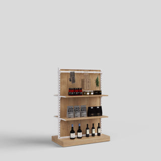 Capri_gondola_shelving_FineFoods_Style02_white_Mandai_Design