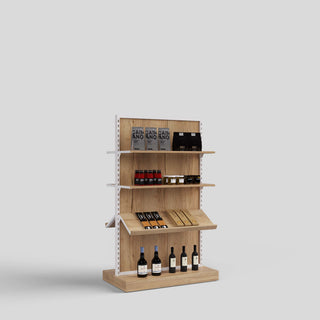Capri_gondola_shelving_FineFoods_Style03_white_Mandai_Design