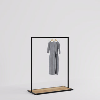 Clothing rail Como | Black steel, wood base | Mandai Design Clothing rail Como | Black steel, wood base | Mandai Design