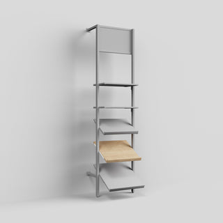 Shelf Board Ceres, angled 30 degrees, incl. white brackets
