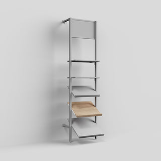 Shelf Board Ceres, angled 30 degrees, incl. white brackets
