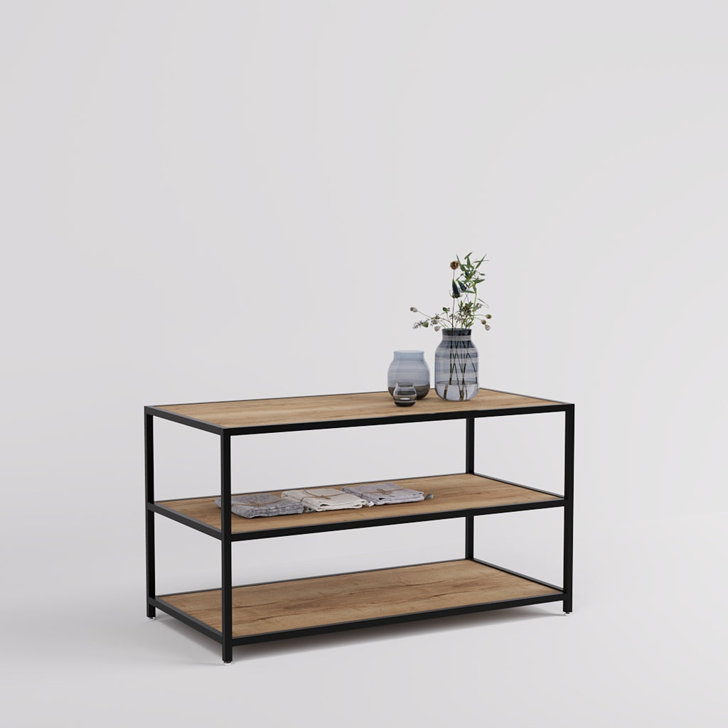 Display Mid Bench Table Display Table Modena | Black Steel