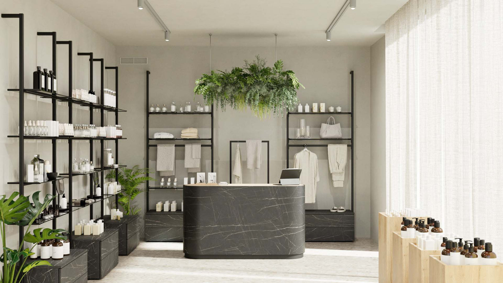 Order custom-made retail counters & checkout desks
