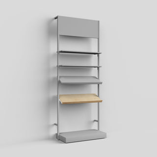 Shelf Board Cetus, angled 30 degrees, incl. brackets