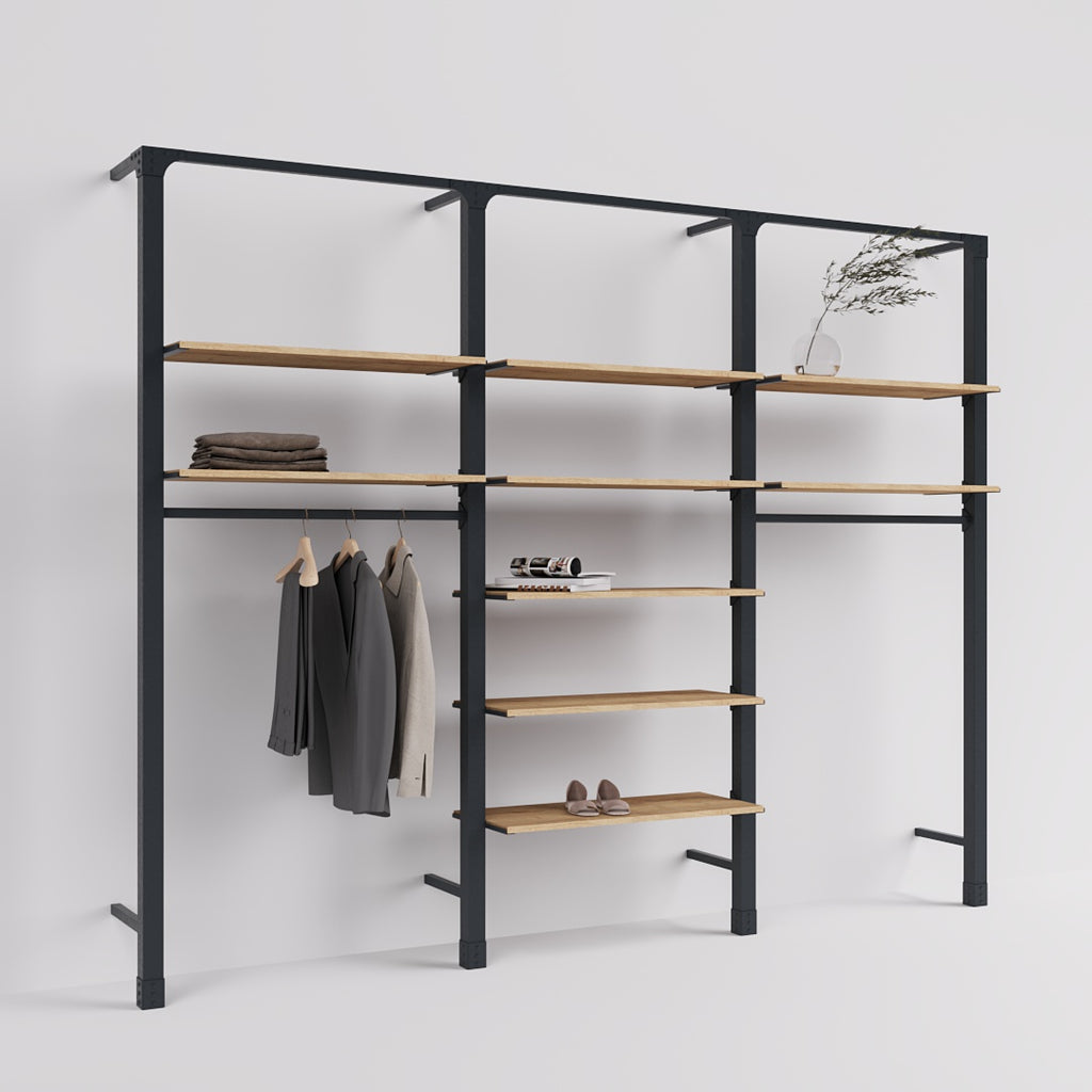 Shelving System Brooklyn Style 4 wood Mandai Design