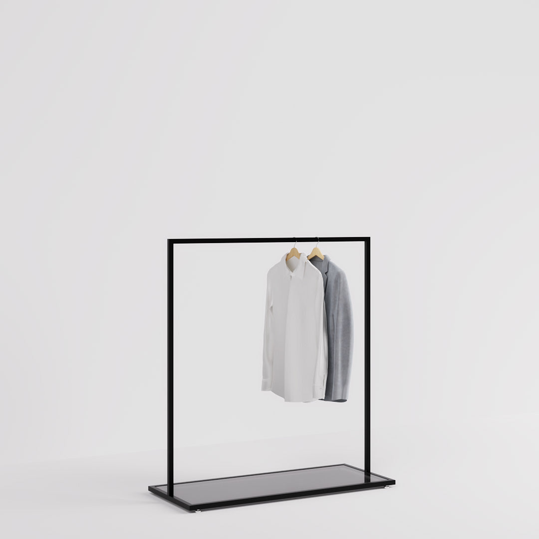 dress rail Clothing Rail Como black, W 120, 3 heights