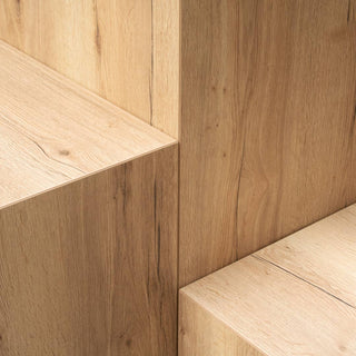 Cube Table Mana, in wood decor Oak