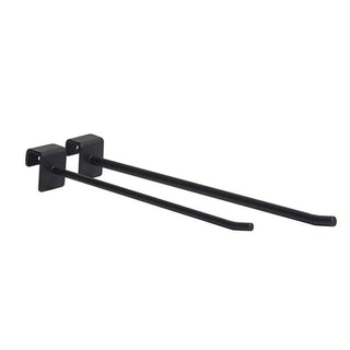 Pin arm, rectangular tube adapter, length 250/300 mm, black structure