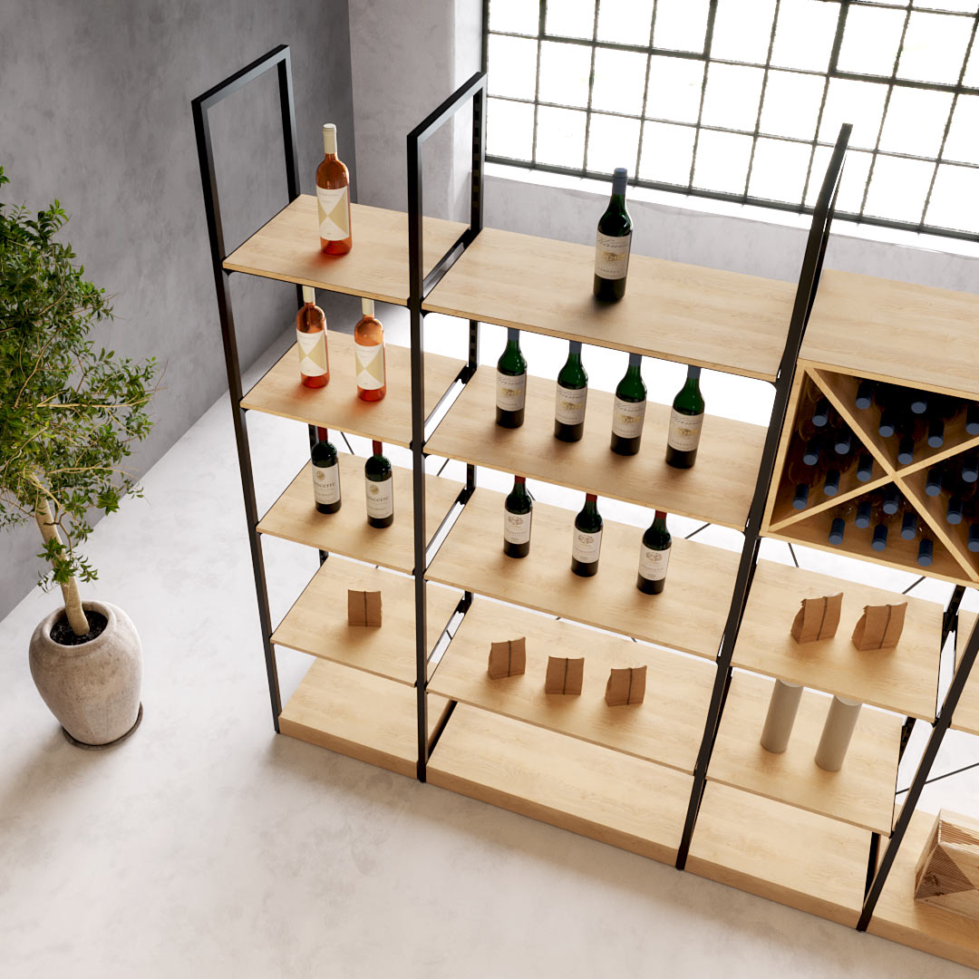 Wine Shelf Addison Modular wine rack Mandai Design